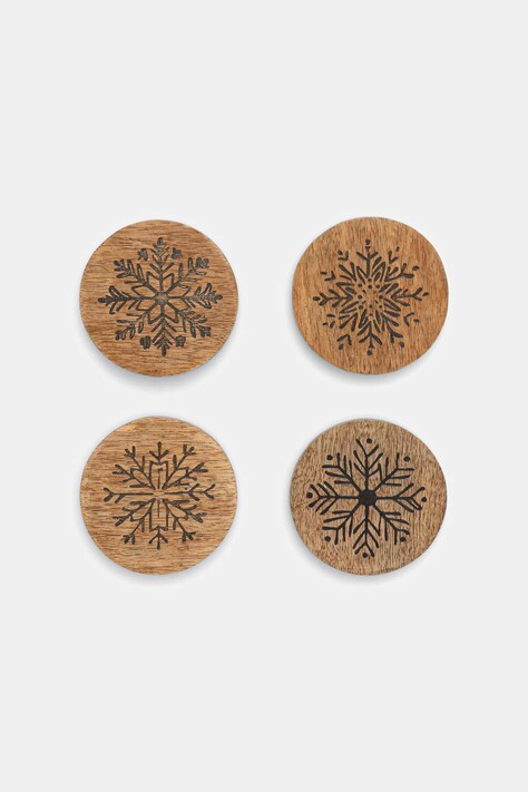 Medicine podkładka pod kubek 4-pack kolor brązowy