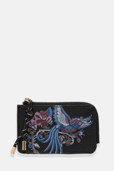 Pouzdro na karty dámské z ekokůže černá barva RW25-PFDB00