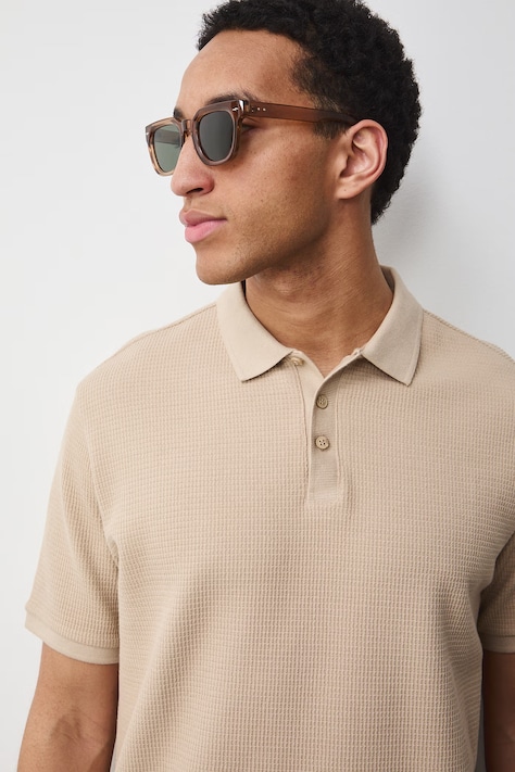 Medicine tricou polo culoarea bej, uni