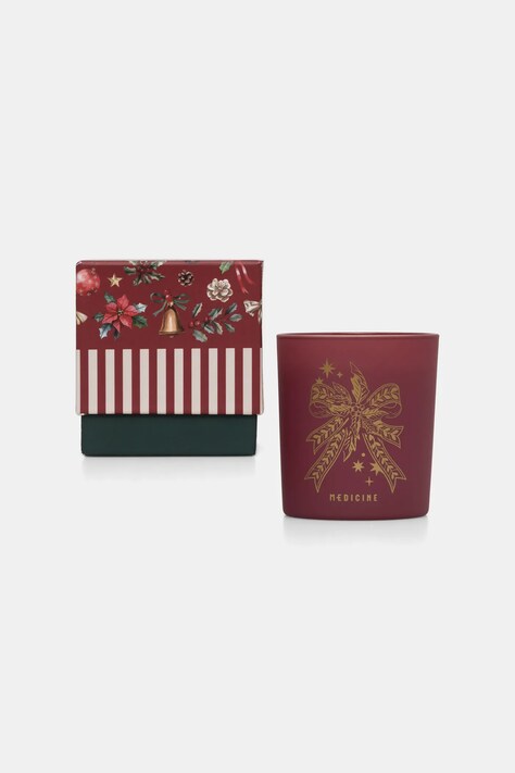 Medicine świeca zapachowa sojowa kolor bordowy