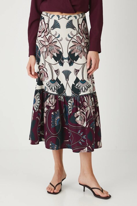 Medicine spódnica kolor multicolor maxi rozkloszowana