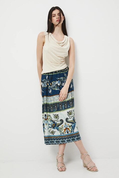 Medicine spódnica kolor multicolor maxi rozkloszowana