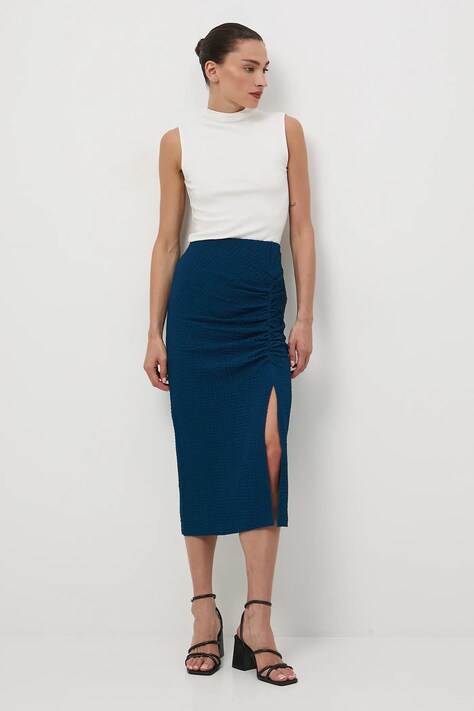 Sukně Medicine zelená barva, midi