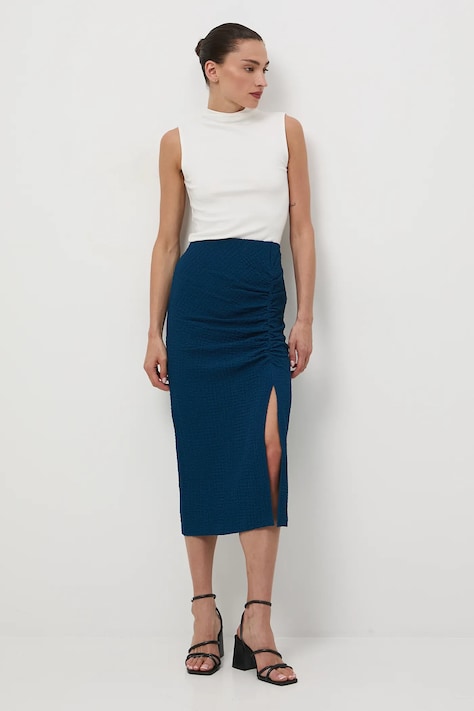 Sukně Medicine zelená barva, midi