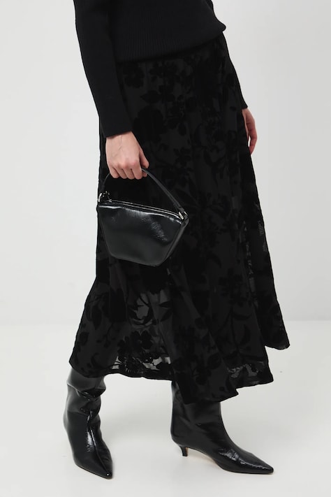 Spódnica damska maxi wzorzysta kolor czarny RW25-SDDA06