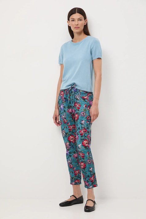 Medicine pantaloni tuta di cotone donna colore turchese