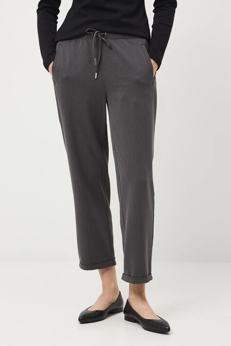 Medicine spodnie damskie kolor szary fason chinos medium waist