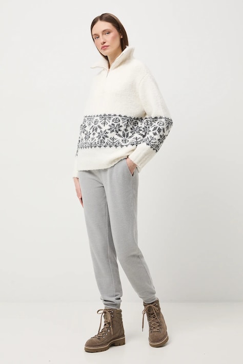 Medicine spodnie dresowe damskie kolor szary melanżowe