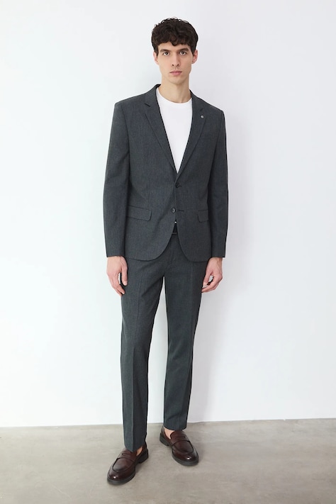 Medicine spodnie męskie kolor szary w fasonie chinos