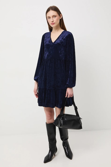 Medicine sukienka kolor granatowy mini rozkloszowana