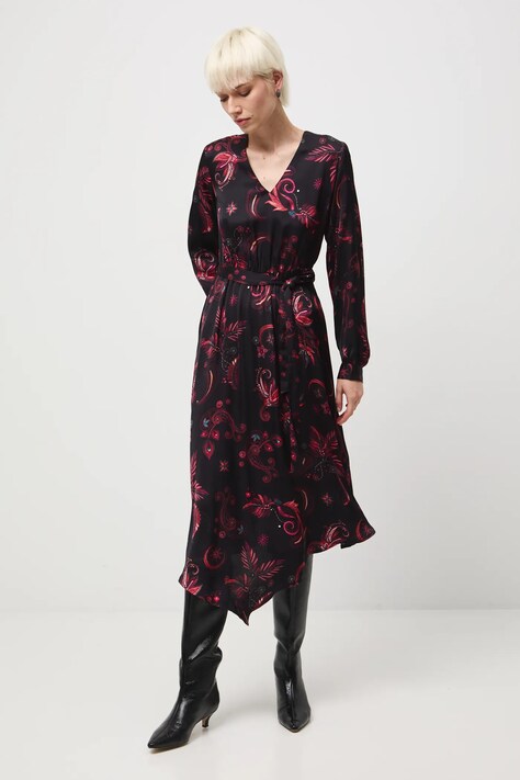 Medicine sukienka kolor multicolor midi rozkloszowana