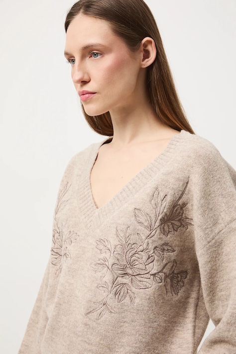 Medicine sweter z domieszką wełny damski kolor beżowy