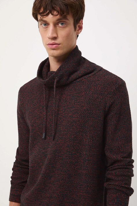 Medicine sweter bawełniany męski kolor multicolor ciepły z golferm