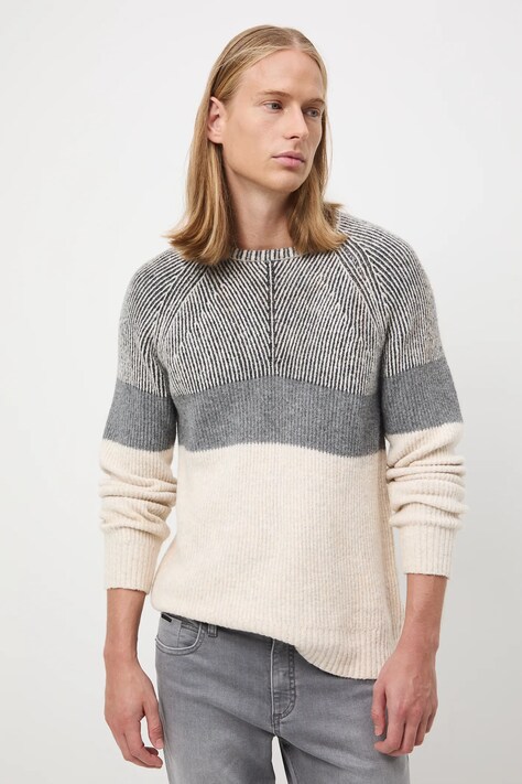 Medicine sweter męski kolor multicolor ciepły