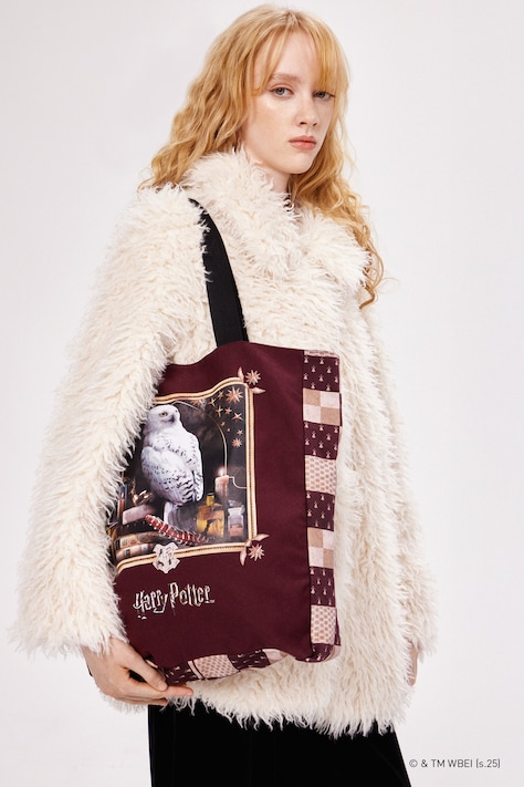 Torba bawełniana z kolekcji Harry Potter kolor bordowy RW25-TCDB50