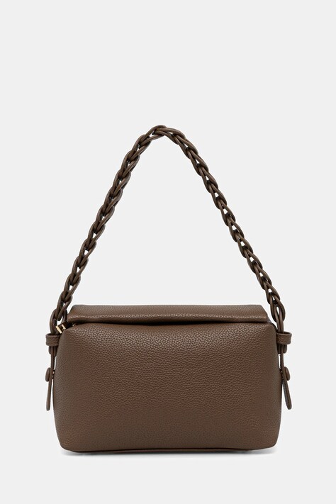 Torebka damska ze skóry ekologicznej kolor brązowy RW25-TODB06