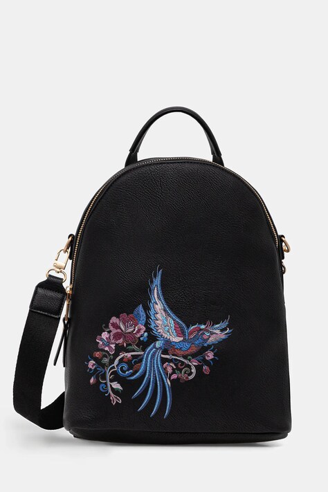 Medicine plecak damski kolor czarny duży z nadrukiem