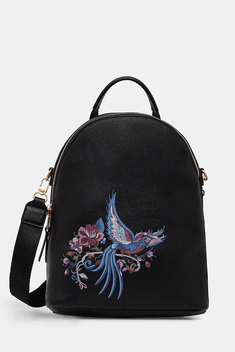 Medicine plecak damski kolor czarny duży z nadrukiem