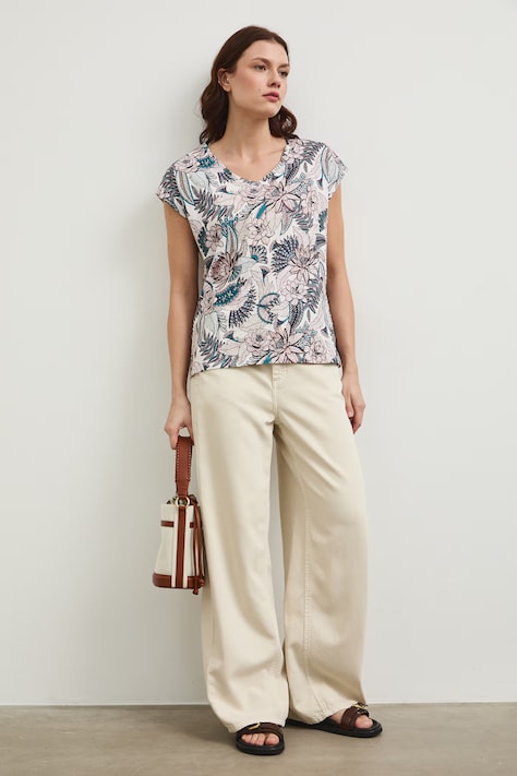 Βαμβακερό μπλουζάκι Medicine χρώμα: μπεζ