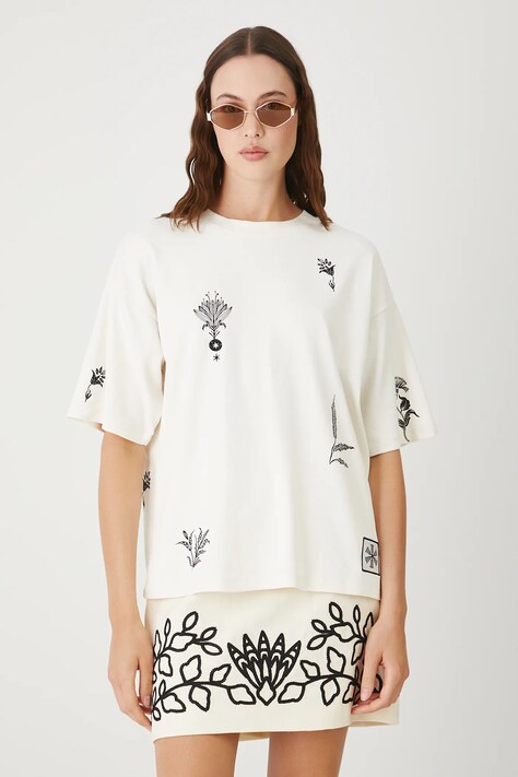 Medicine t-shirt damski kolor beżowy