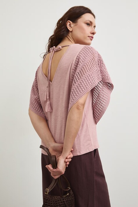 Medicine tricou reversibil din bumbac culoarea roz