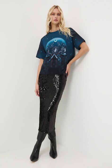 Medicine t-shirt bawełniany damski kolor czarny