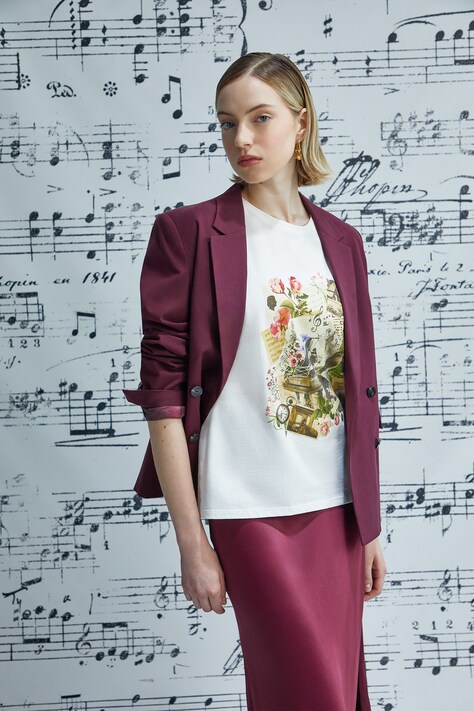 Medicine t-shirt bawełniany damski kolor beżowy