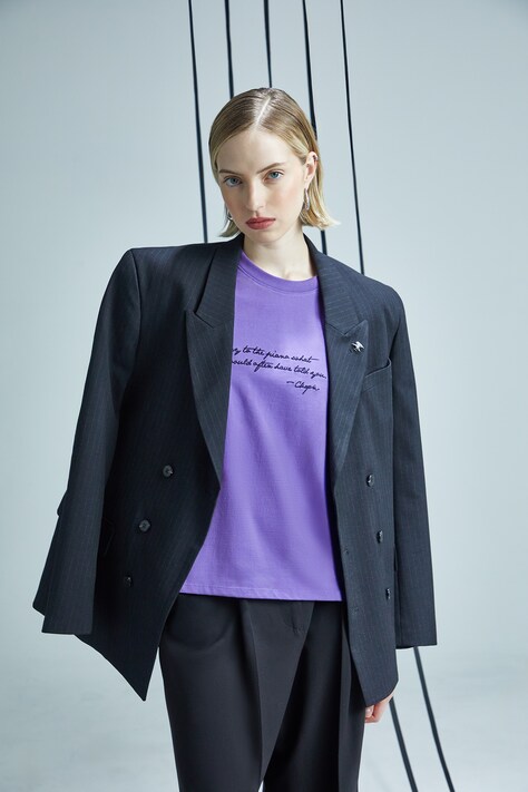 Medicine t-shirt bawełniany damski kolor fioletowy