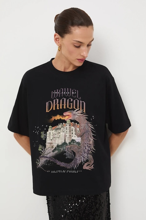 Medicine t-shirt in cotone donna colore nero