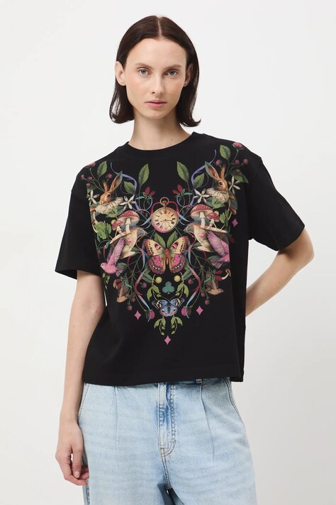 Medicine t-shirt bawełniany damski kolor czarny
