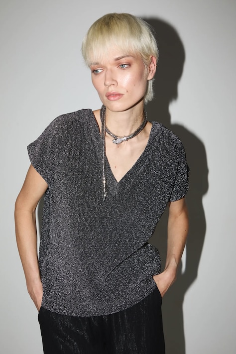 Medicine t-shirt damski kolor srebrny