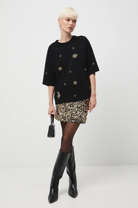 Medicine t-shirt bawełniany damski kolor czarny