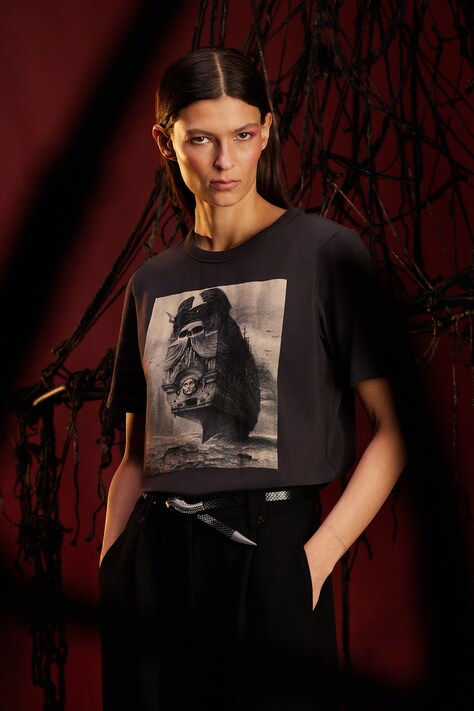 Medicine t-shirt damski kolor szary