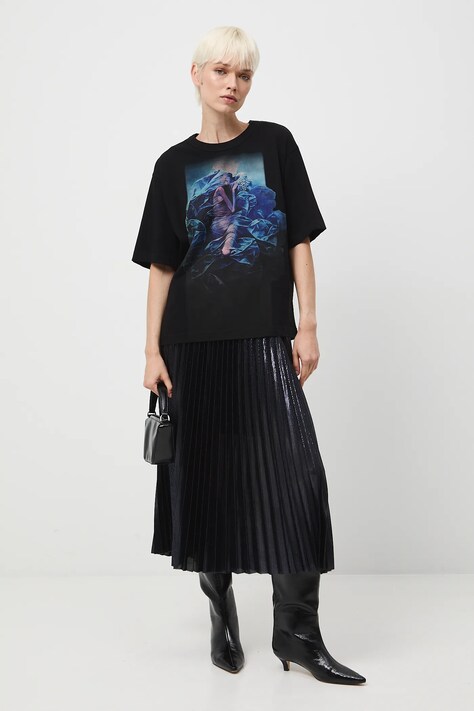 Medicine pamut póló fekete