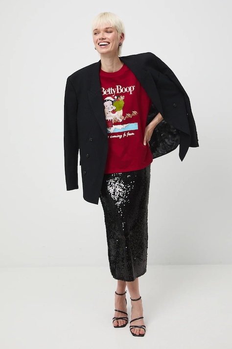 Medicine t-shirt bawełniany damski kolor czerwony