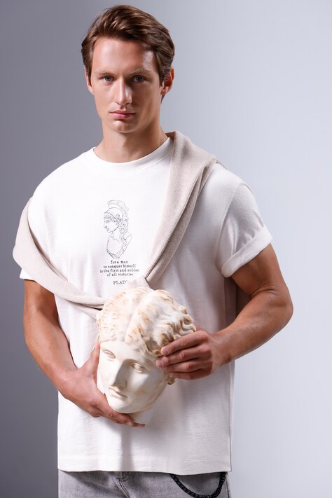 Medicine tricou din bumbac culoarea alb, cu imprimeu