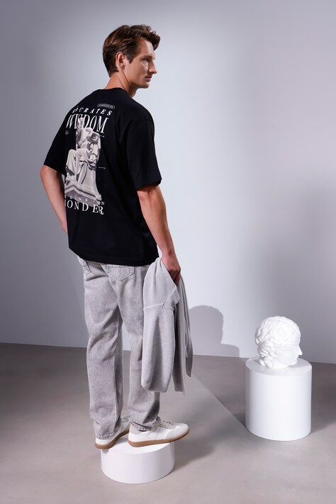 Medicine tricou din bumbac culoarea negru, cu imprimeu