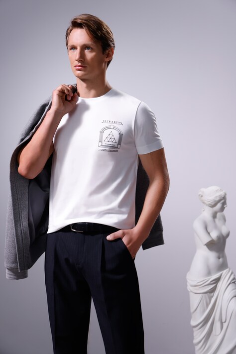 Medicine tricou din bumbac culoarea alb, cu imprimeu