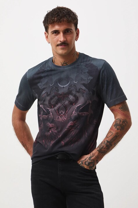 Medicine t-shirt męski kolor multicolor wzorzysty