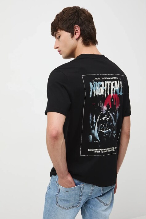 Medicine t-shirt bawełniany męski kolor czarny z nadrukiem
