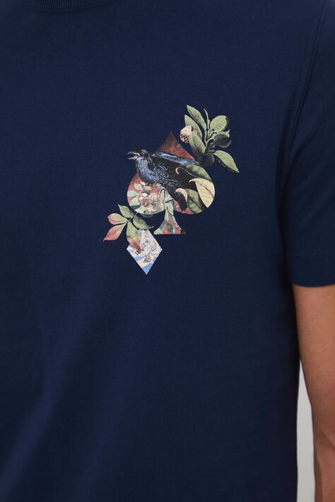 Medicine t-shirt bawełniany męski kolor granatowy z nadrukiem