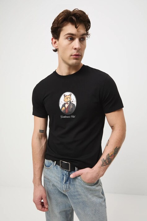 Medicine t-shirt męski kolor czarny z nadrukiem