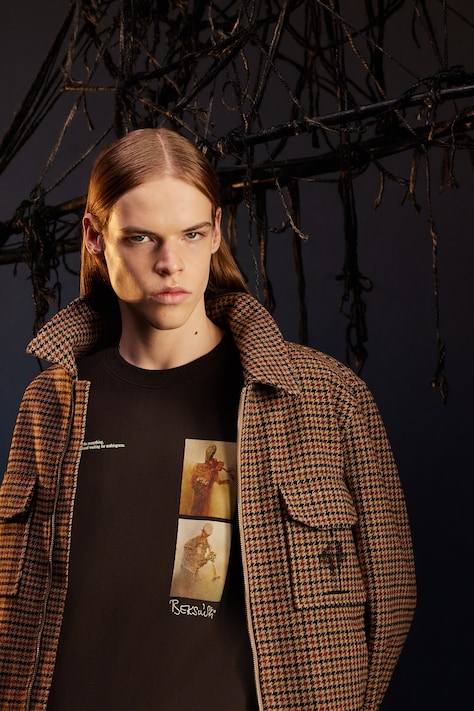 Medicine t-shirt bawełniany męski kolor brązowy