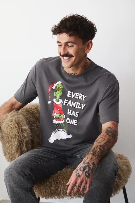 Medicine t-shirt bawełniany męski kolor szary z nadrukiem