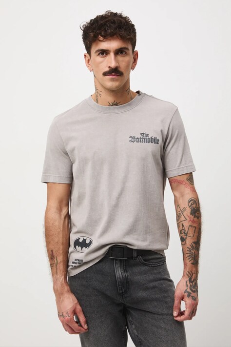 Medicine t-shirt bawełniany męski kolor szary z nadrukiem