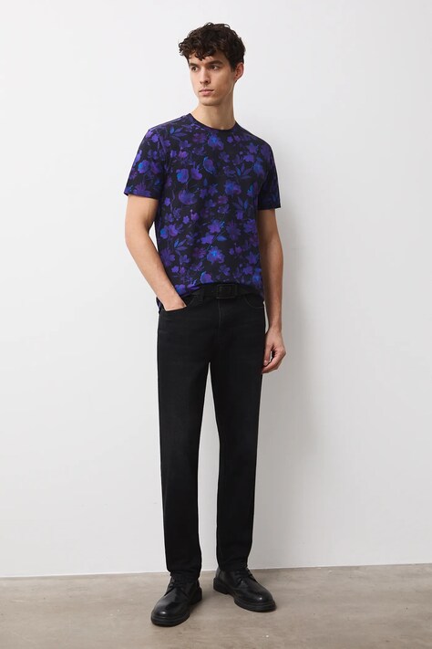 Medicine t-shirt męski kolor czarny wzorzysty