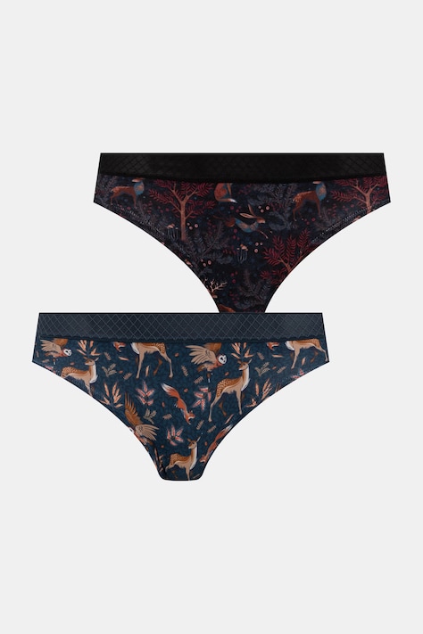 Kalhotky dámské bavlněné s elastanem 2-pack vícebarevné RW26-BID504