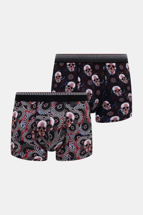 Medicine bokserki dopasowane męskie bawełniane z elastanem 2-pack multicolor