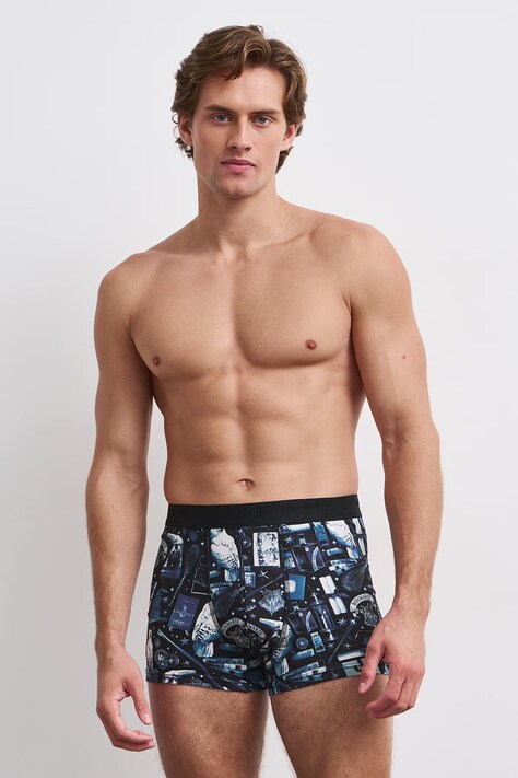 Medicine Boxer da uomo in cotone con elastan pacco da 2 multicolore