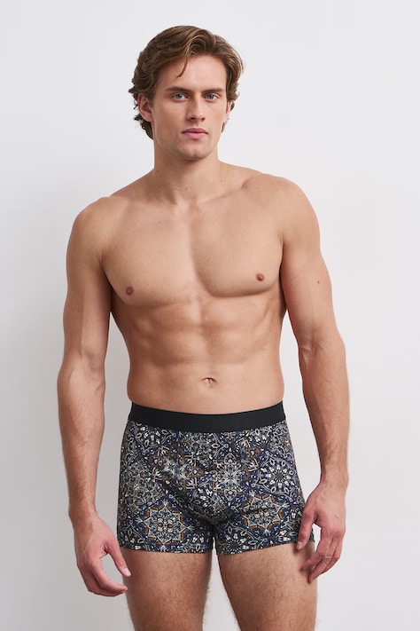 Medicine Boxer da uomo in cotone con elastan pacco da 2 multicolore